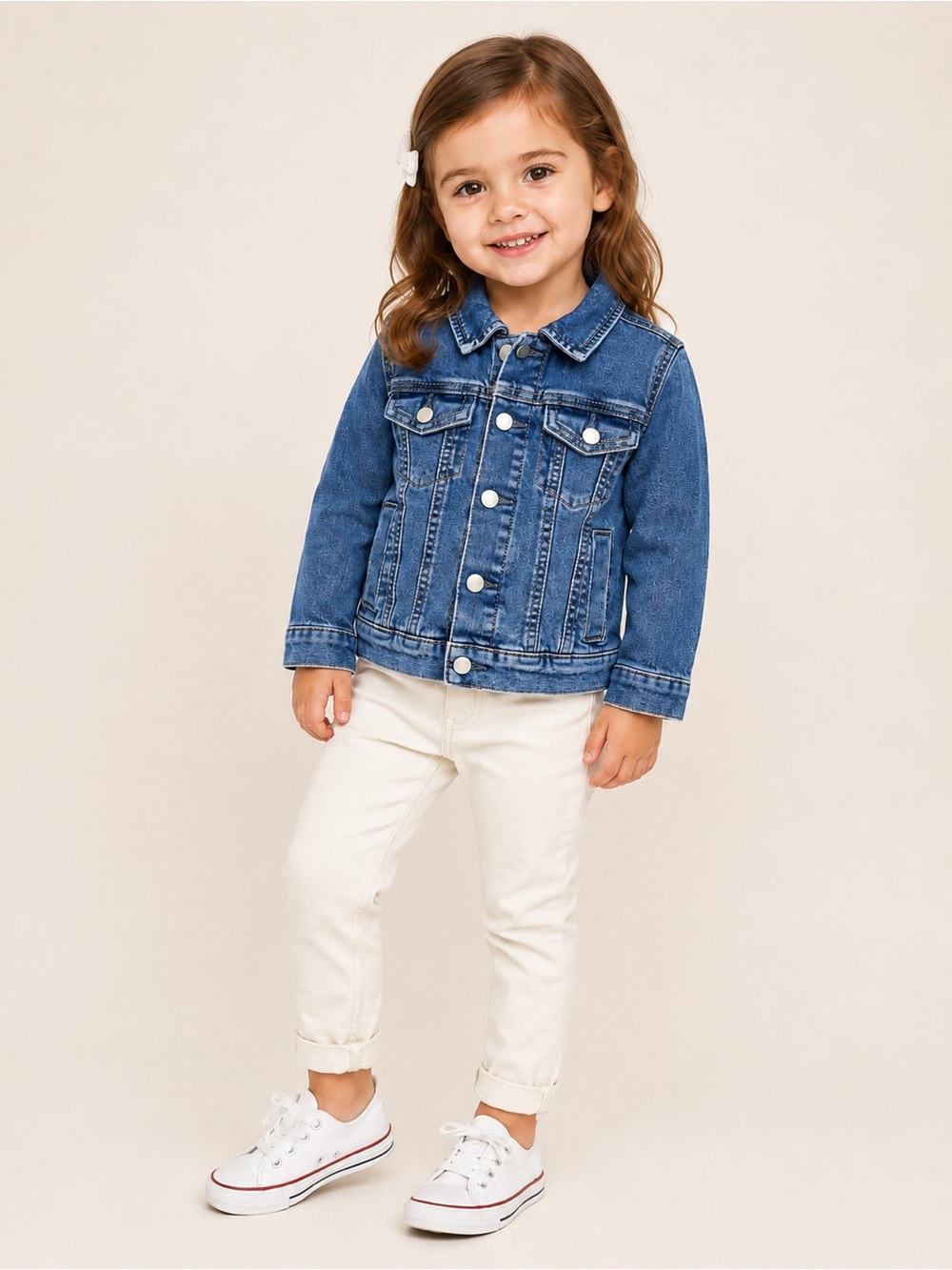 NEW Monica + Andy Classic Denim Jacket, 3T Unisex